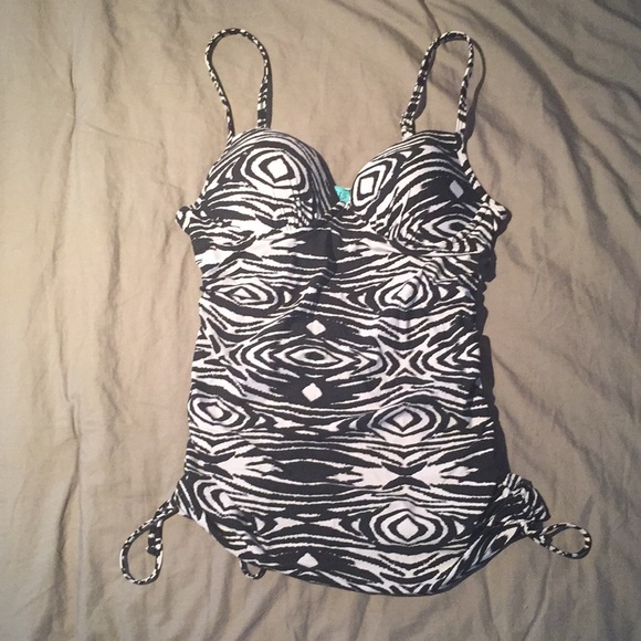Printed tankini with Push Up - Picture 1 of 6